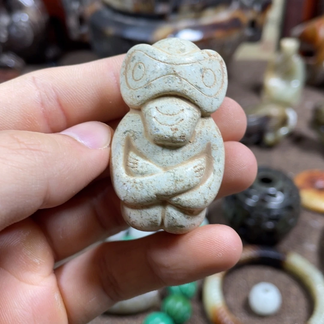 和田玉未镶嵌吊坠(不含链)