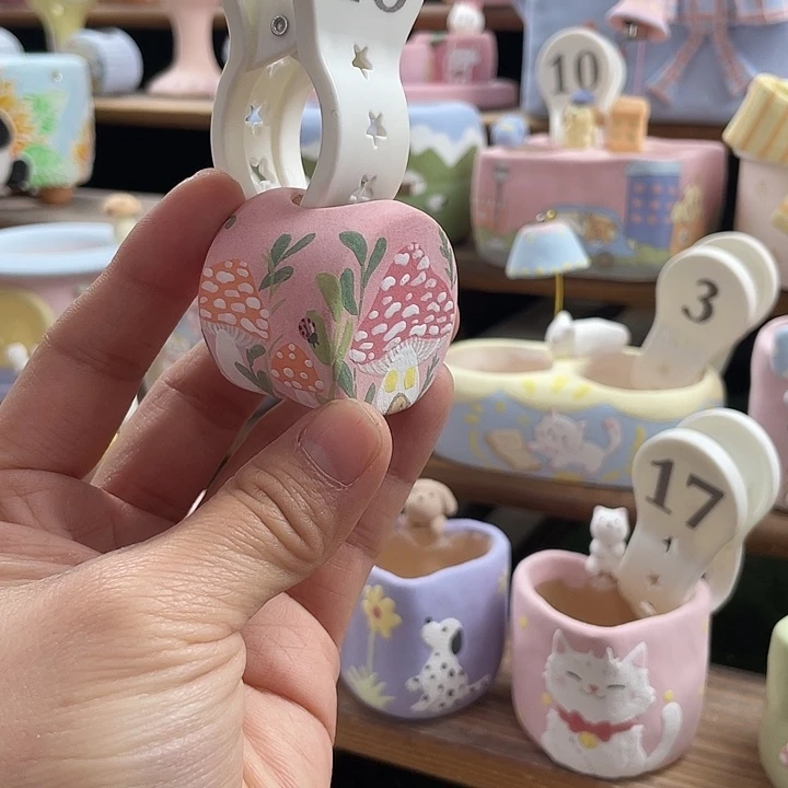 18…..手工手绘花盆