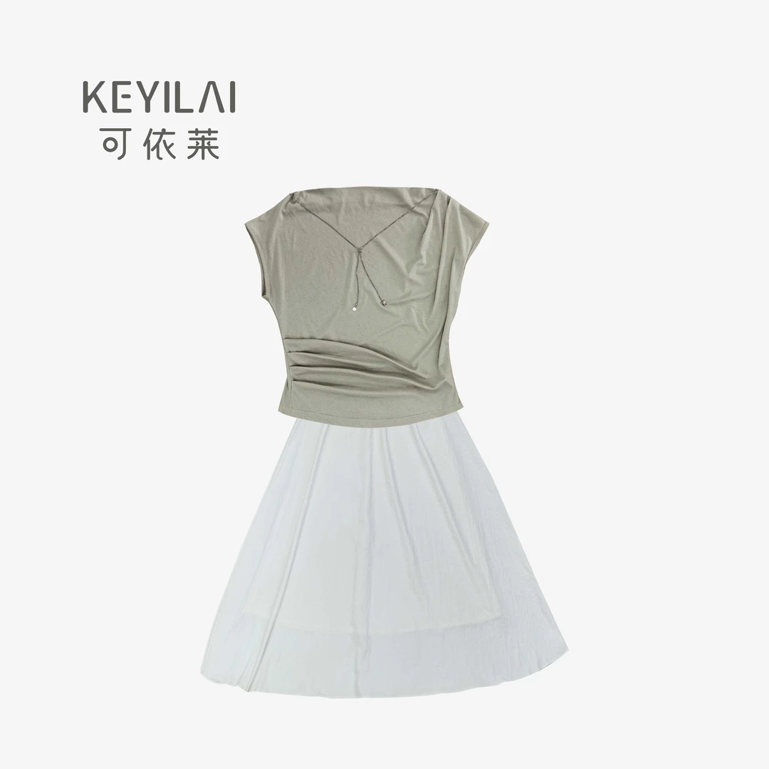 可依莱纯欲风轻熟风时尚套装显瘦裙子气质女士时尚夏季DY5X5K1389