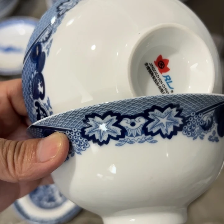 景德镇高温陶瓷陶瓷五寸老标