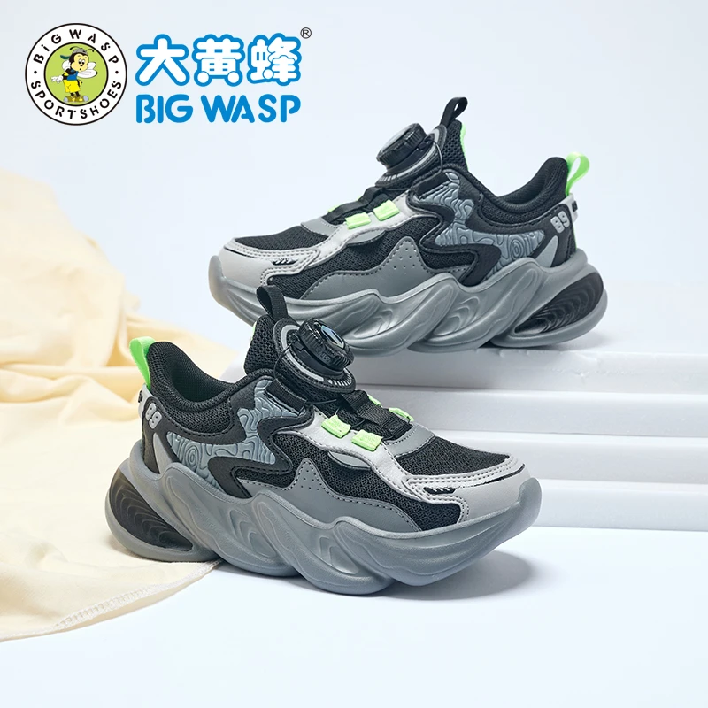 大黄蜂童鞋儿童休闲鞋子秋季新款透气网面运动鞋时尚百搭男童潮鞋