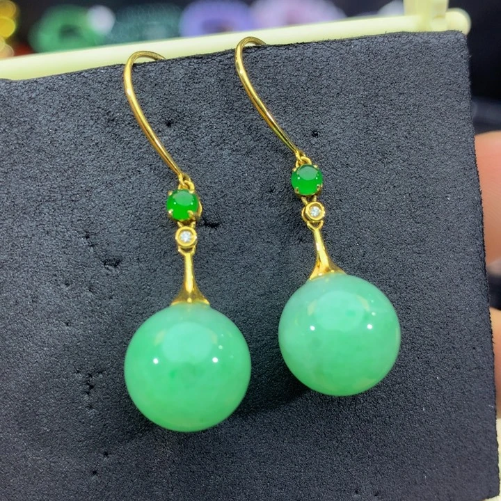 18K金镶嵌手链翡翠翡翠