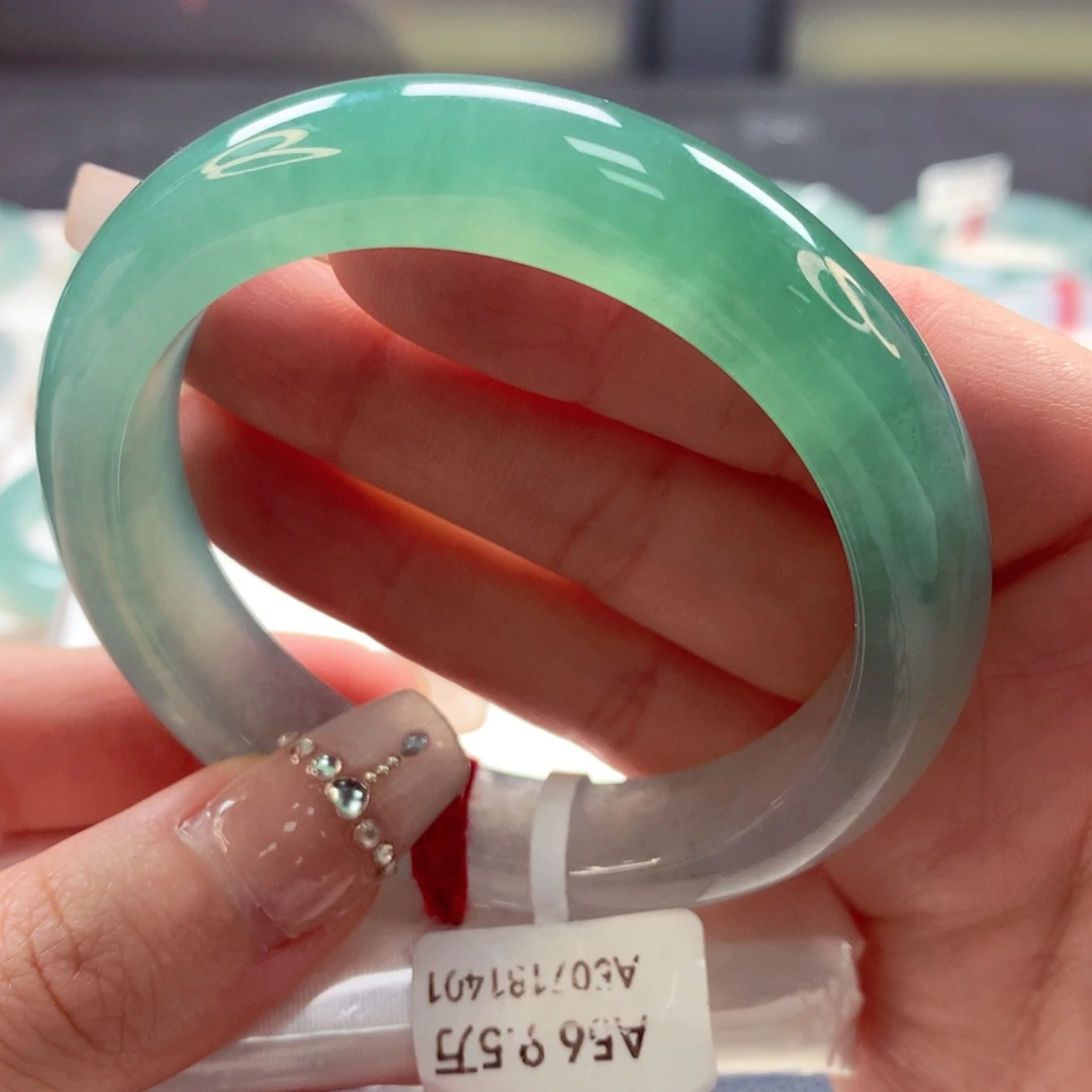 翡翠手镯未镶嵌85（4号）