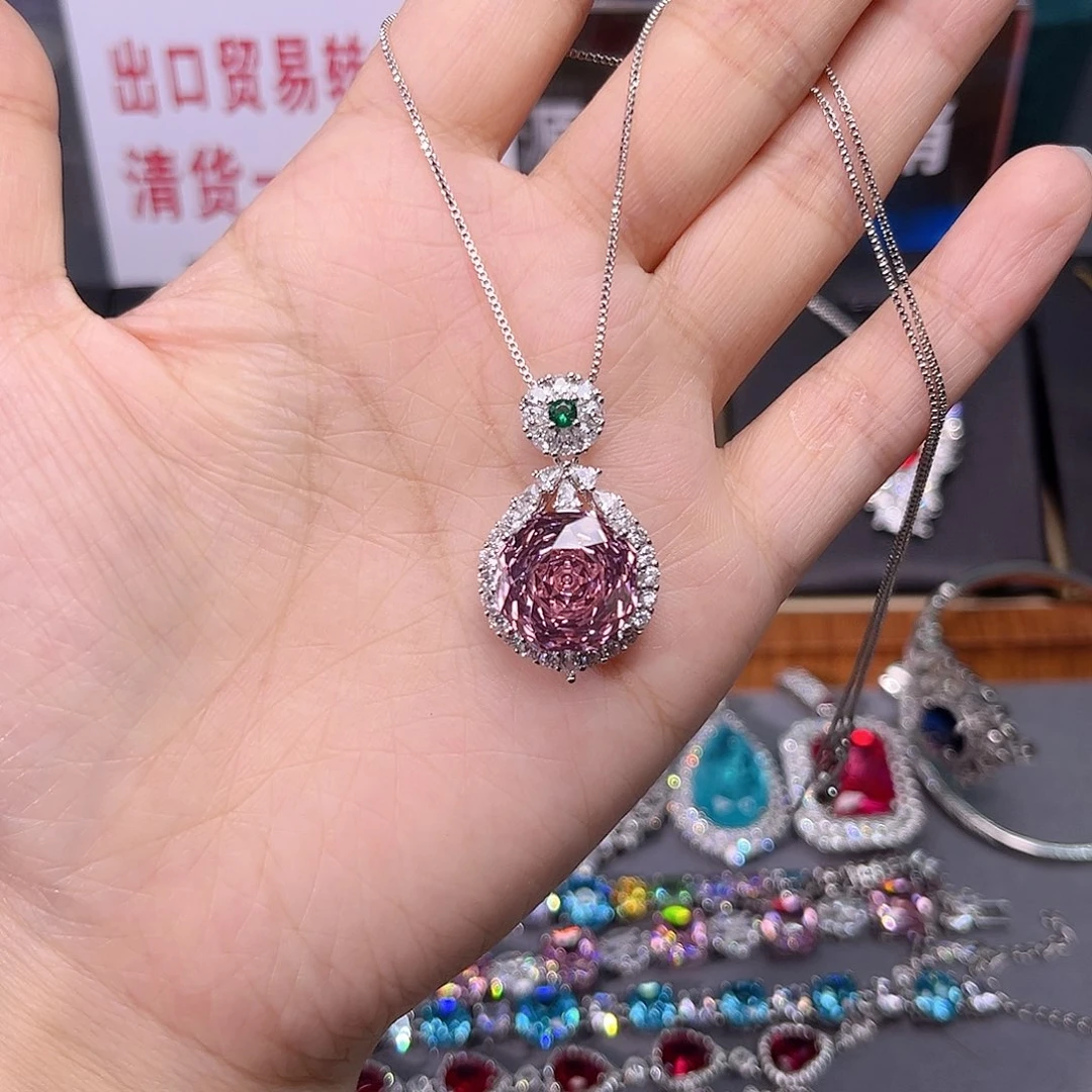 蓝宝石戒指银S925镶嵌t 149