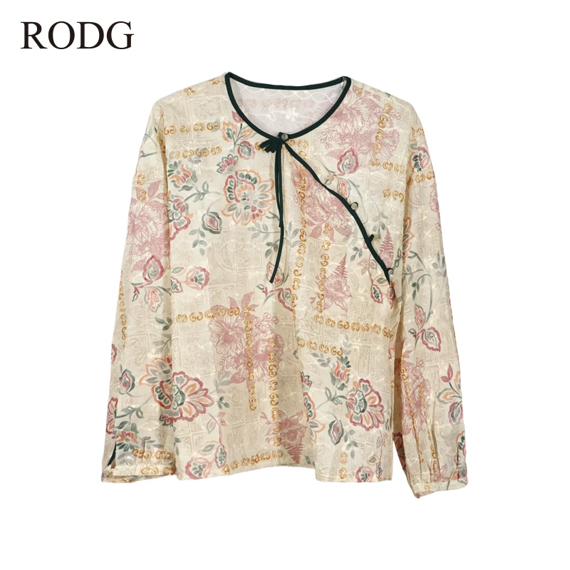 RODGR53XS1012A 秋季新款国风斜襟小衫 1012