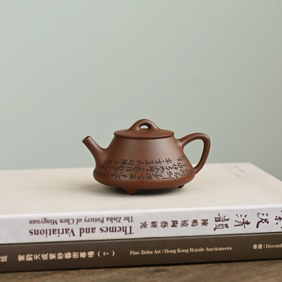 平盖石瓢·全手工 容量130cc/原矿紫泥