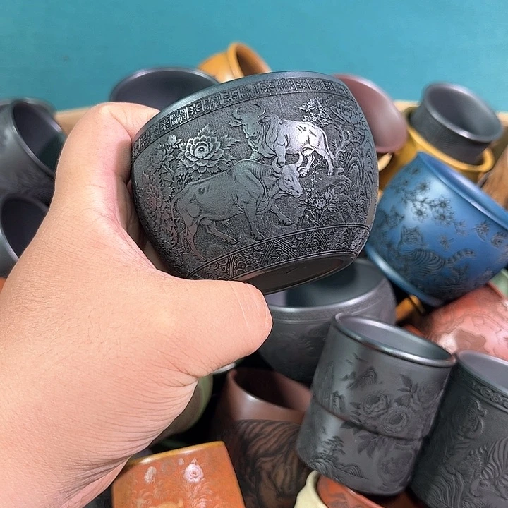 茶杯紫砂全手工紫砂主人杯