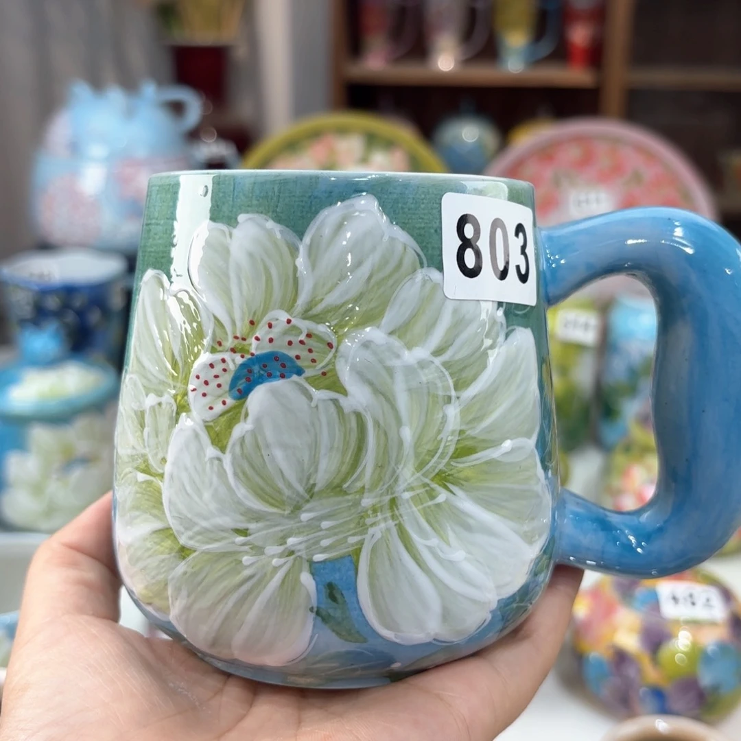 景德镇手绘高温釉下彩陶瓷茶具