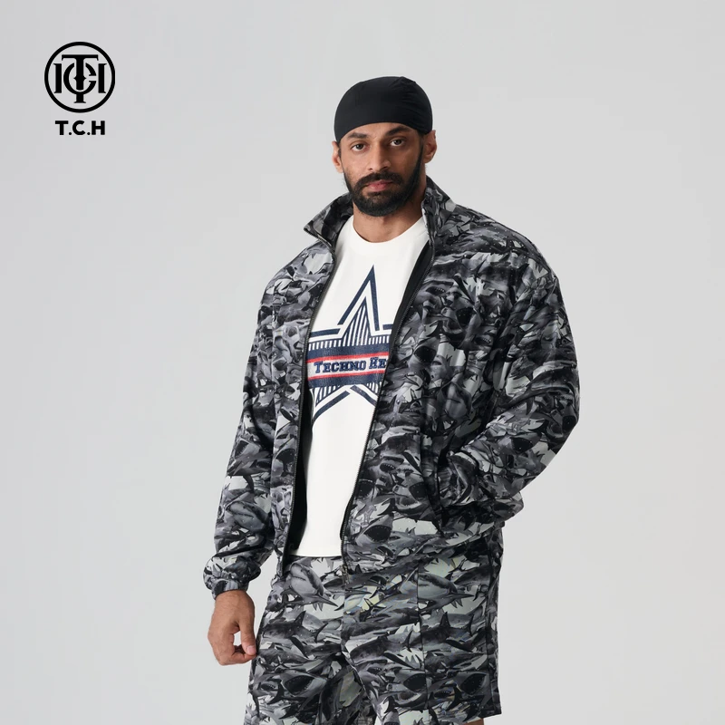 轻奢/TCH2025春季新款时尚百搭烫钻鲨鱼外套拉链衫T72A176025