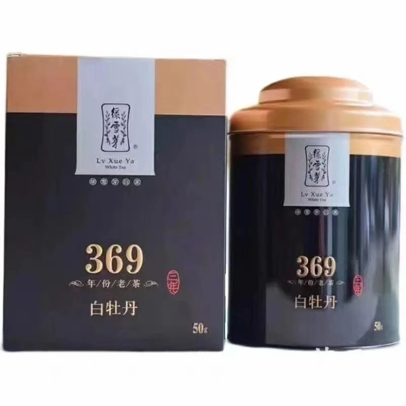 绿XY369（正品保真原码干仓）2020年369白牡丹小黑罐3年陈50克/盒