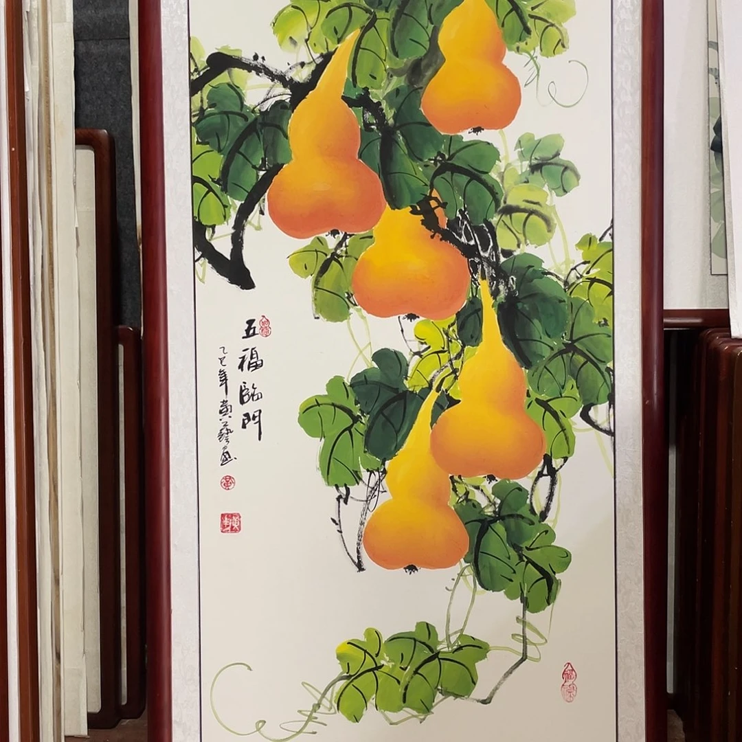 国画带框尺寸63*123厘米