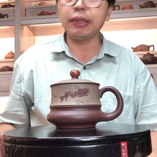 茶杯紫泥鸿运当头容量450