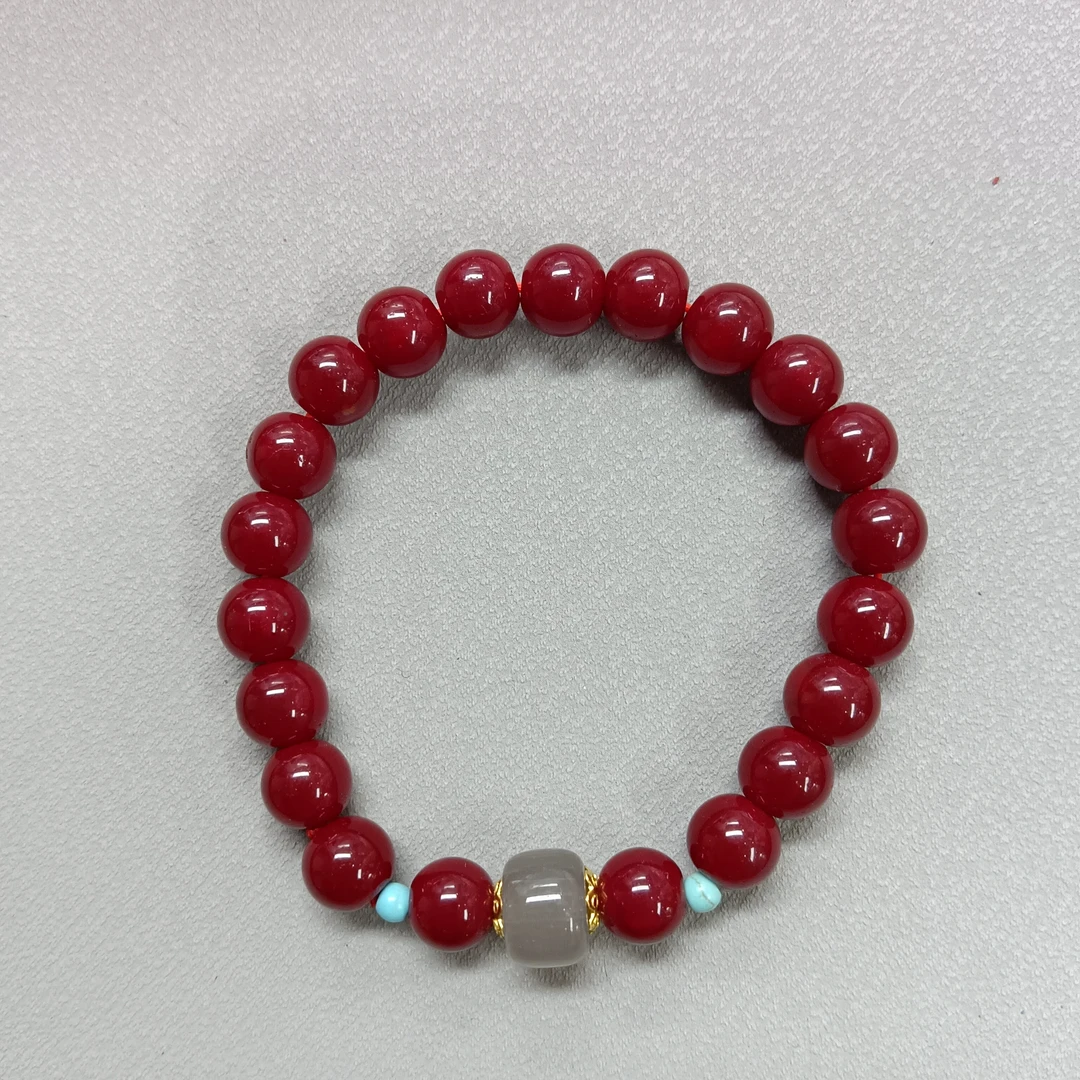 M371号-卡8mm牛红色手串