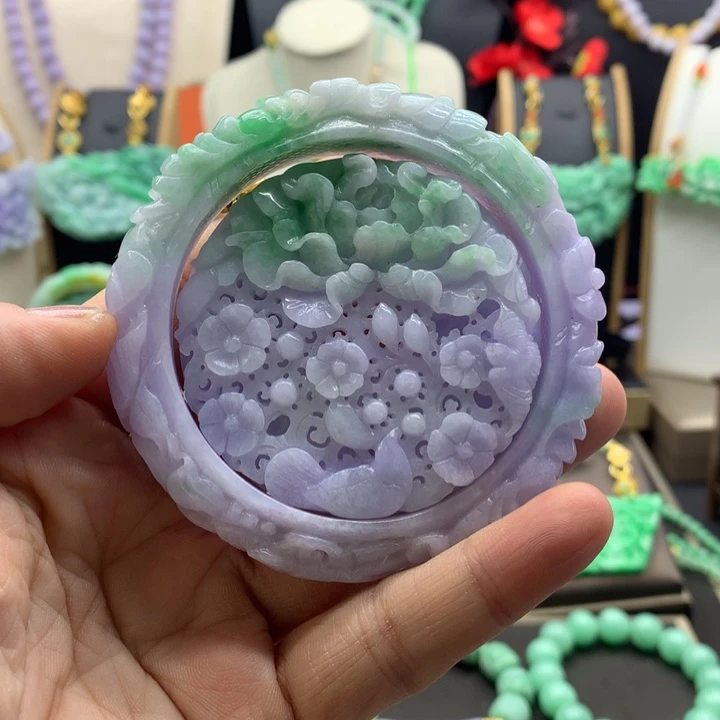 翡翠手链未镶嵌翡翠手镯圈口58