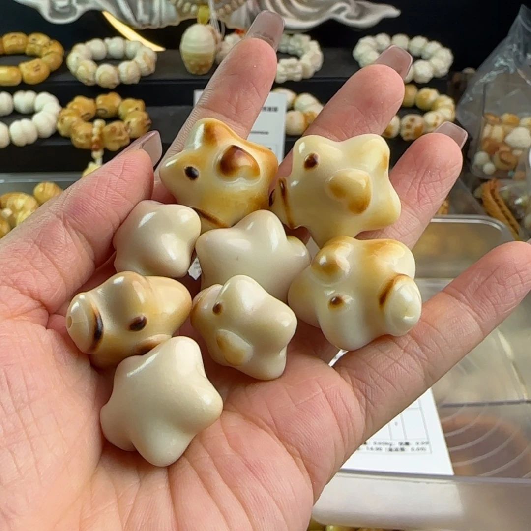 手串菩提根/象牙果微瑕牙果炭烤漂流瓶3颗