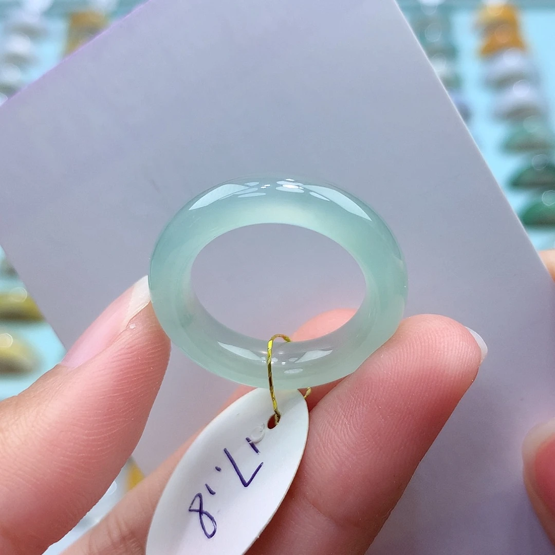 未镶嵌戒指翡翠1718圈