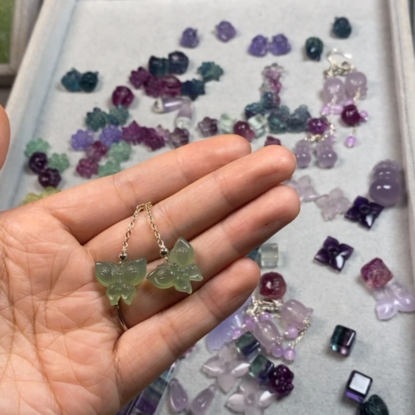 【闪购商品】未镶嵌蛇纹石玉挂件耳饰耳环项链