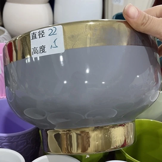 多肉绿植陶瓷花盆9.9包邮，有孔