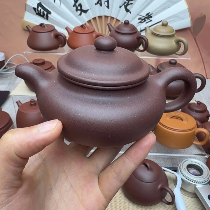 笨***孩紫砂茶壶微瑕仿古200cc