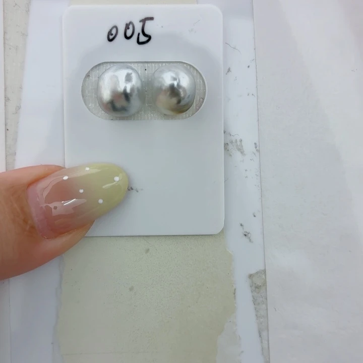 海水珍珠裸珠海水珍珠大溪地铂金灰keshi裸珠