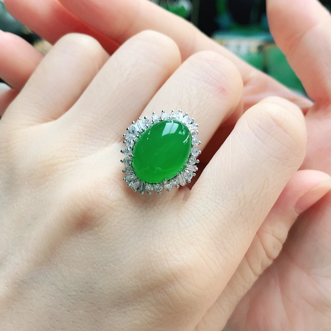 玛瑙/玉髓银S925镶嵌戒指