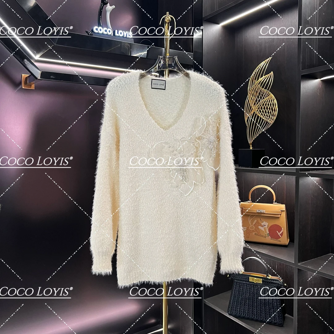 【米娜专属】时尚休闲洋气宽轻奢百搭长袖气质秋冬毛衣24110113