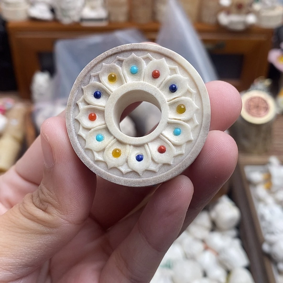 鹿骨把件c22小多宝圈