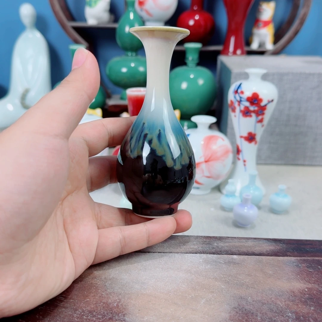 陶瓷手工小花器摆件