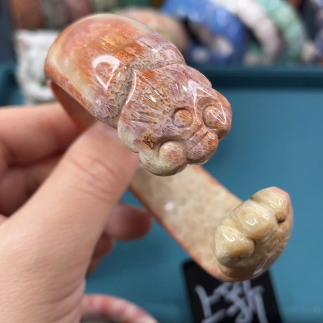 未镶嵌手镯硅化玉