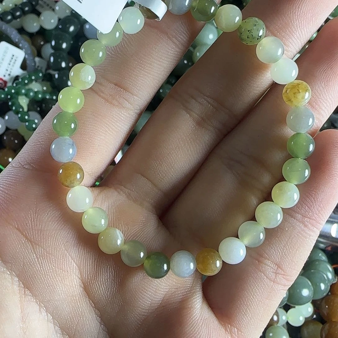 和田玉手链未镶嵌25