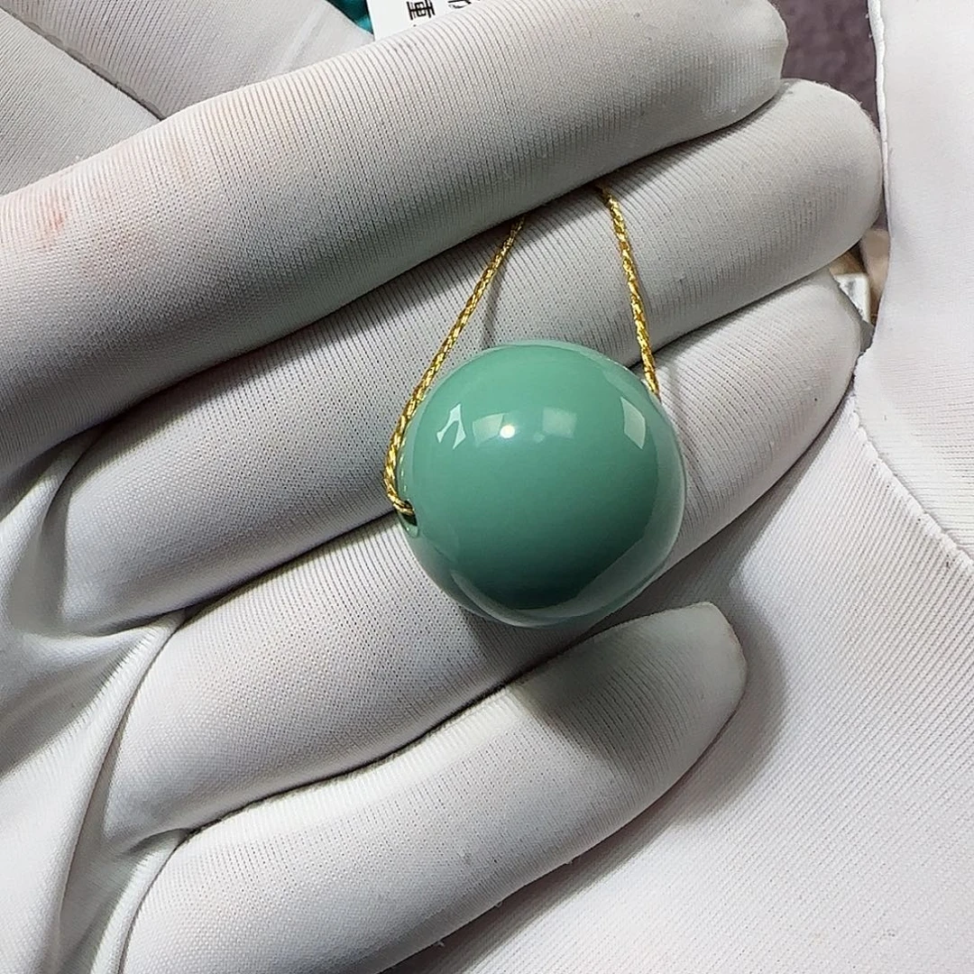 绿松石未镶嵌19mm➕单珠