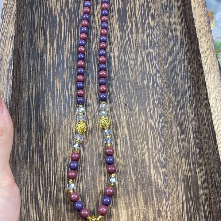 肖***笑泥塑紫草芳华0.6项链款设计款