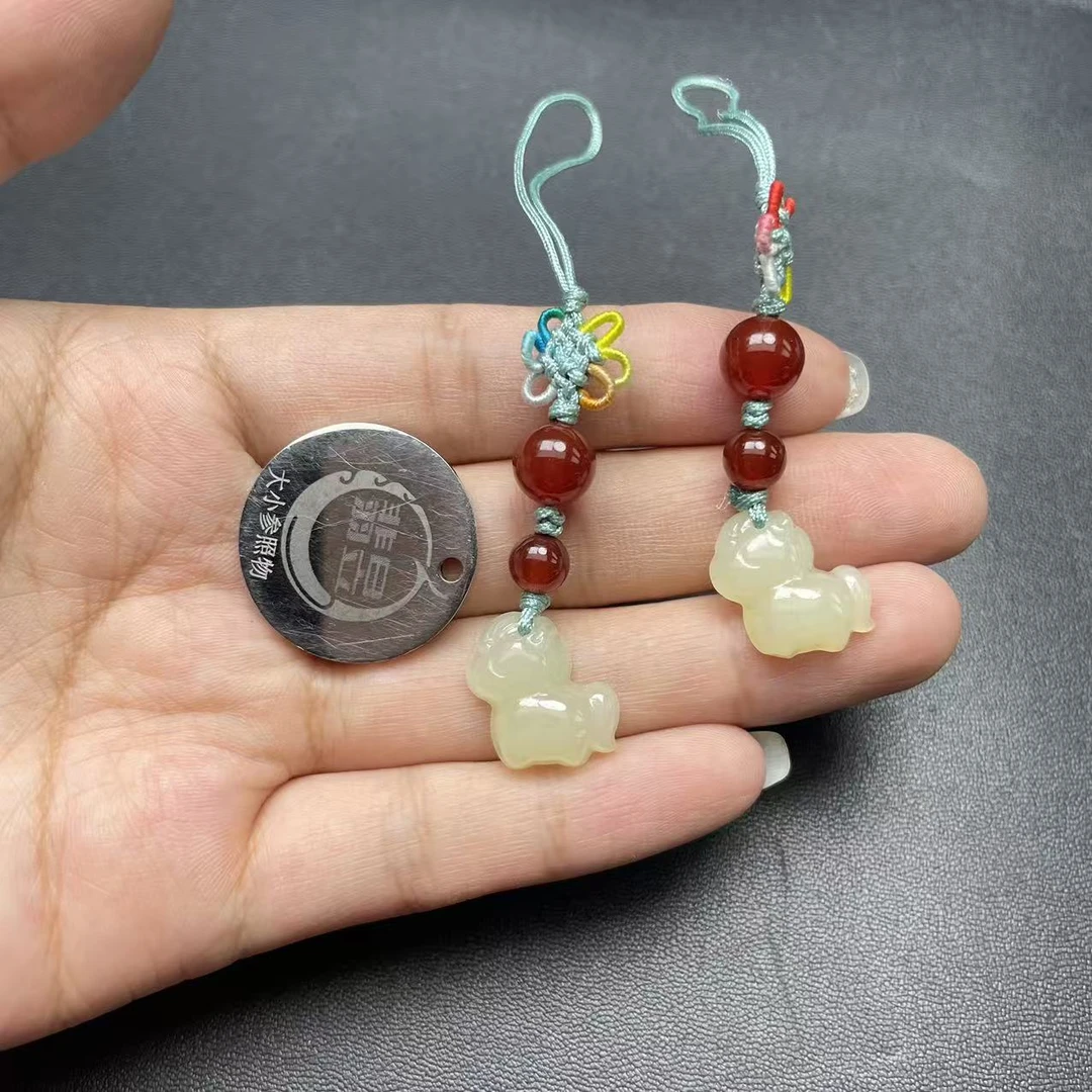 翡昱-SH20-50266-和田玉车挂挂件-多样性发其一