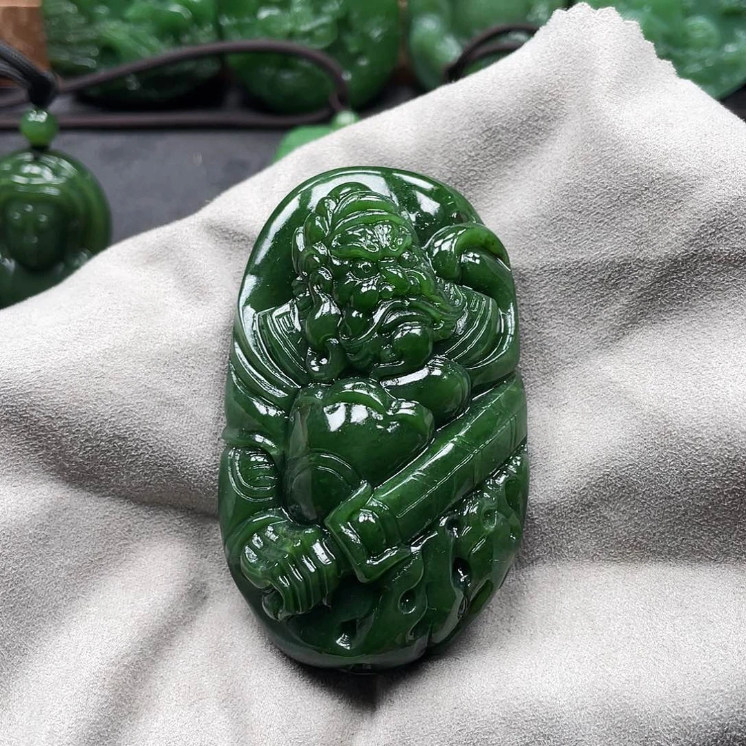 信***舍颈饰未镶嵌和田玉（碧玉）