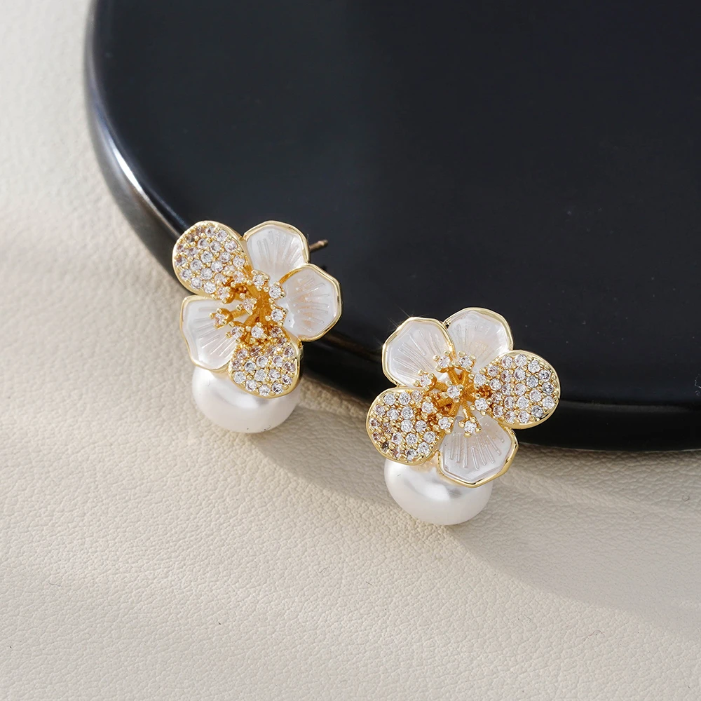 铜合金耳饰 气质轻奢时尚百搭复古小众简约精致耳环PT0417