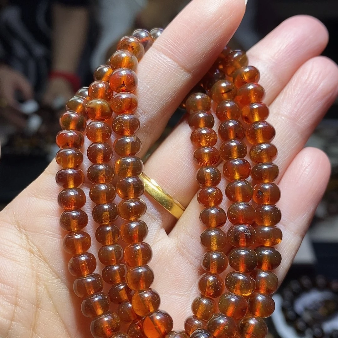 琥珀未镶嵌裸石 福利 血珀 6mm