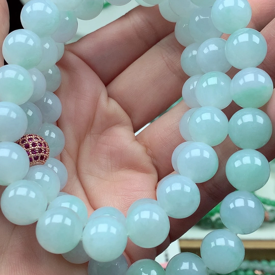 翡翠未镶嵌毛衣链翡翠