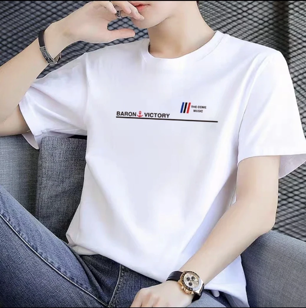 2025款 男女款高奢时尚圆领宽松百搭春夏T恤[竖条]15