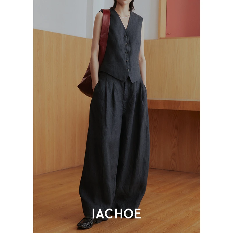 IACHOE阔腿亚麻裤3561518011