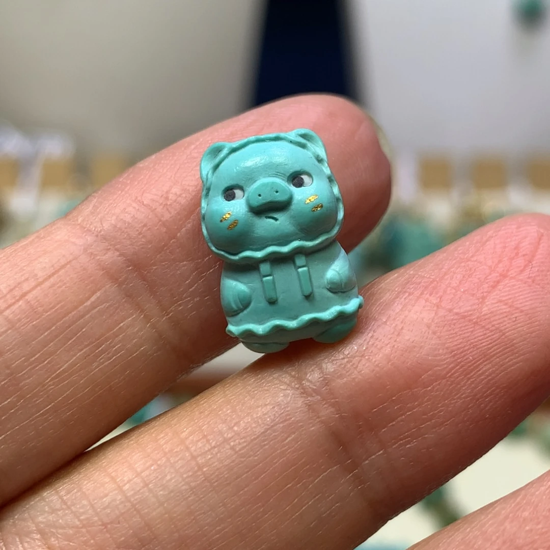 未镶嵌绿松石小猪