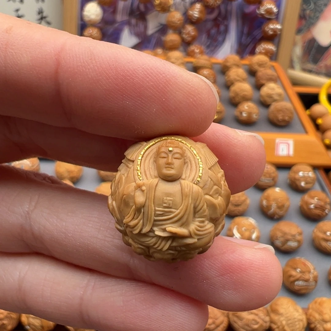 吊坠猴头核桃大日如来