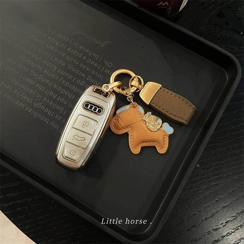 适用奥迪25款3钥匙套6/7/4车5/3/7/2壳4扣