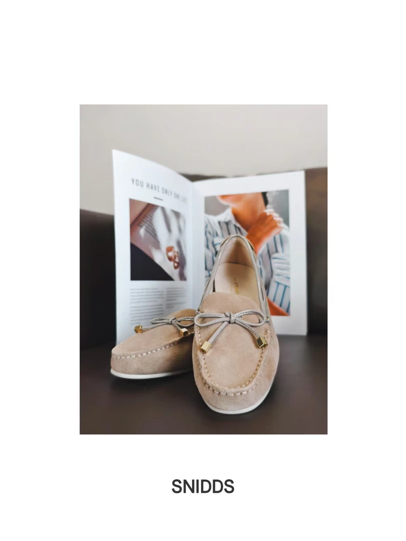 6/26 女士英伦风 复古百搭一脚蹬乐福鞋