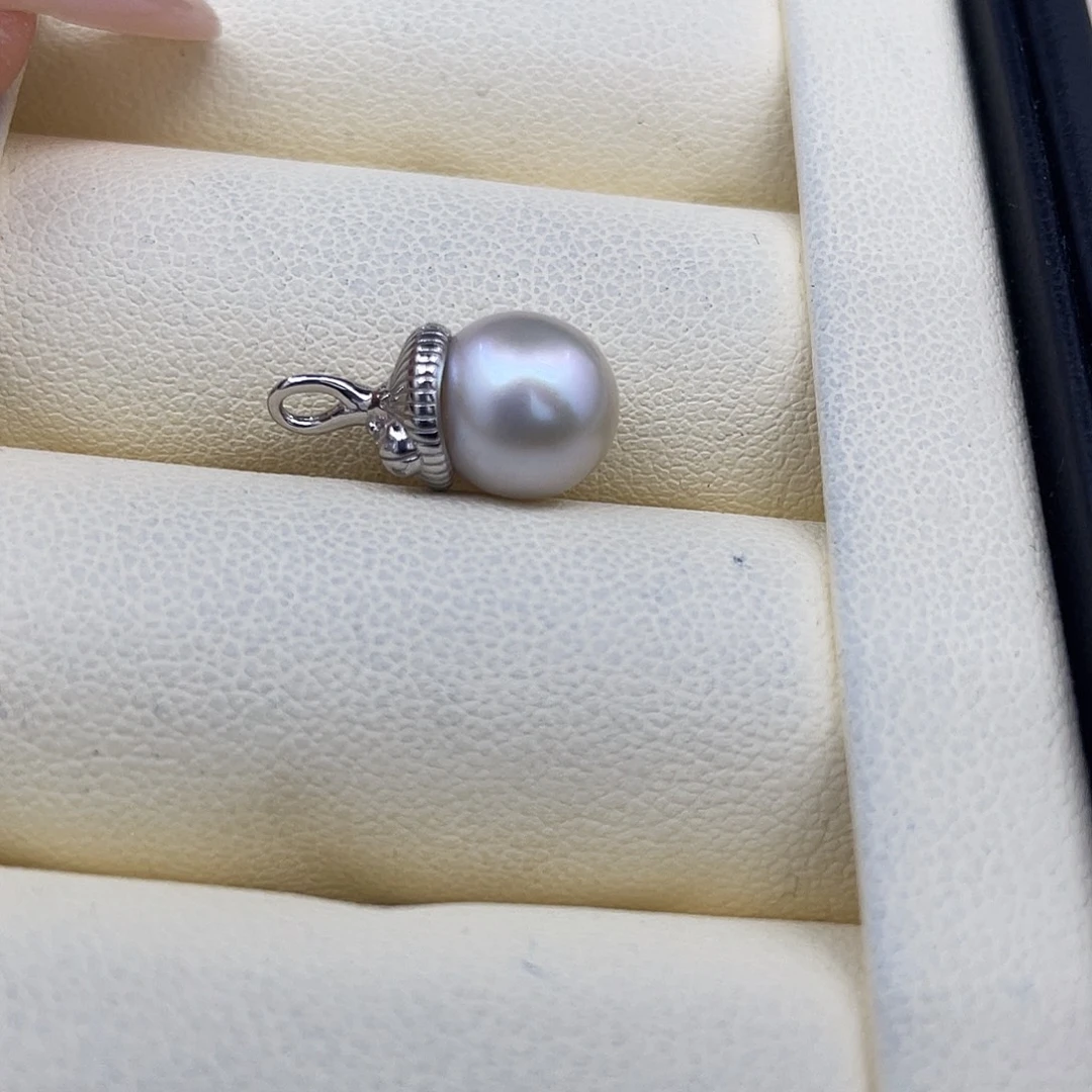 海水珍珠银S925镶嵌颈饰