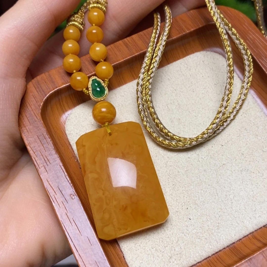 【闪购商品】蜜蜡颈饰未镶嵌项链