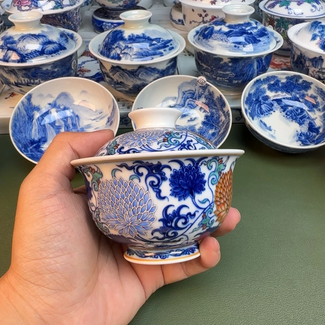 陶纯手工纯手绘茶具216