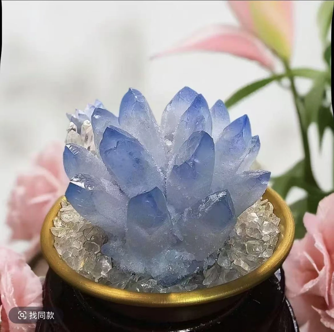 晶花摆件家居摆件客厅摆件