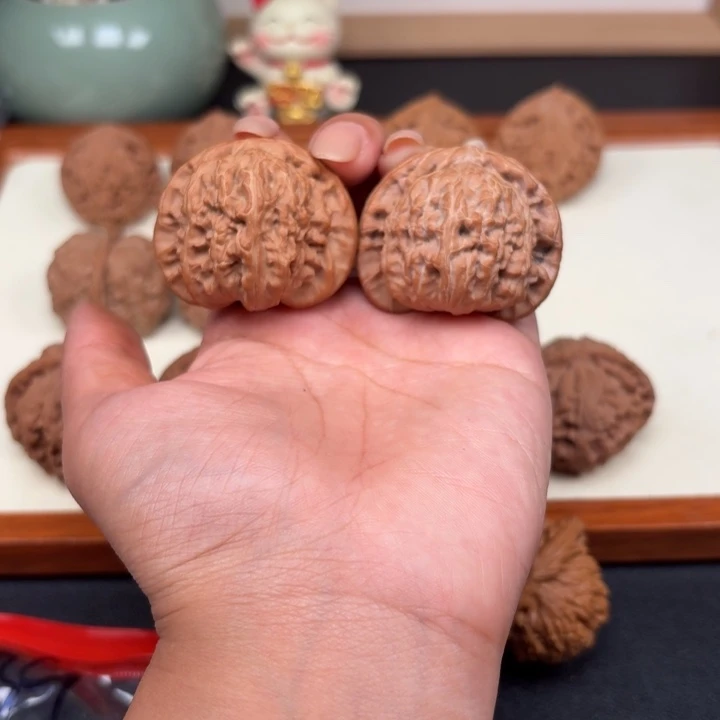 把件文玩核桃全品白狮子43