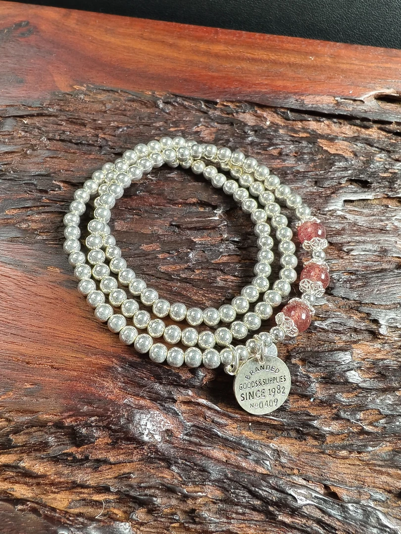 足银珐琅手链 龙港银阁 足银 珐琅喜乐手链