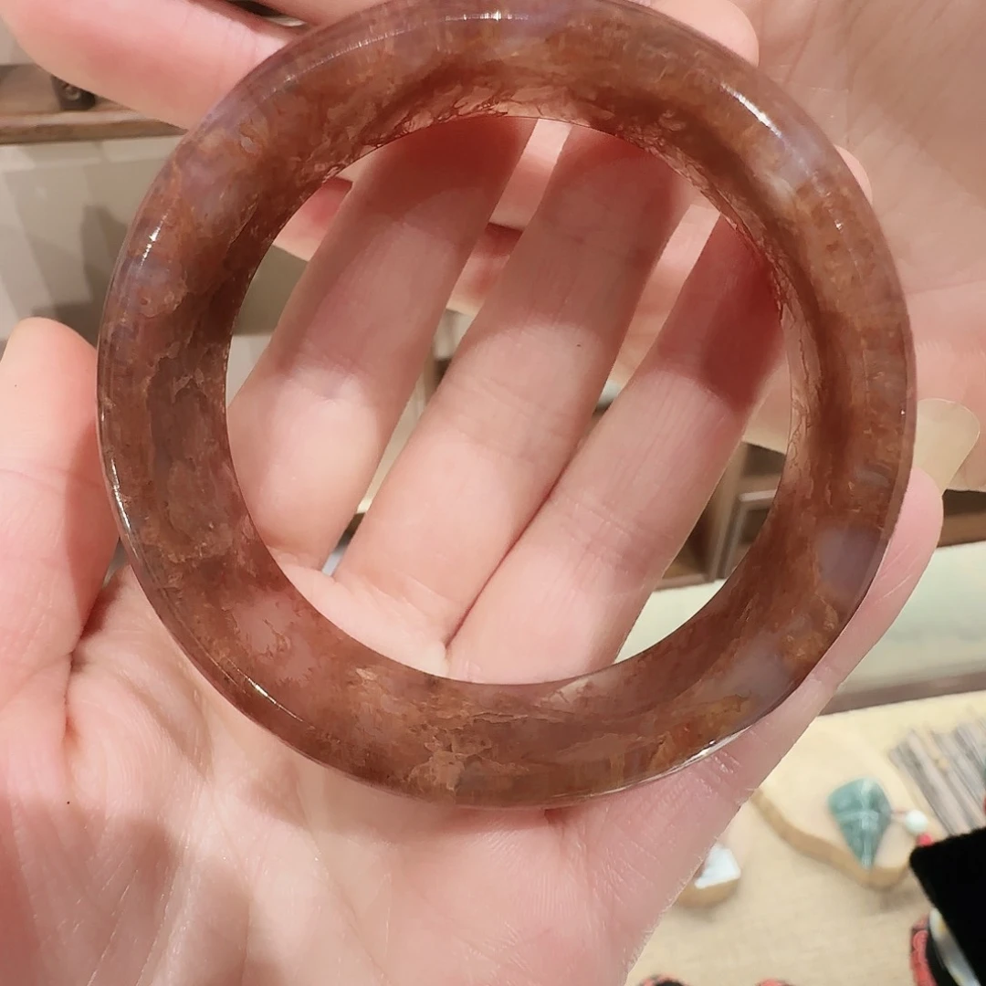 未镶嵌手链玛瑙/玉髓小***啊红水草镯子